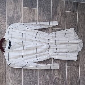 The Fifth Label Romper 3/4 Sleeves White Black Size XXS